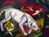 Hund Fuchs und Katze by Franz Marc